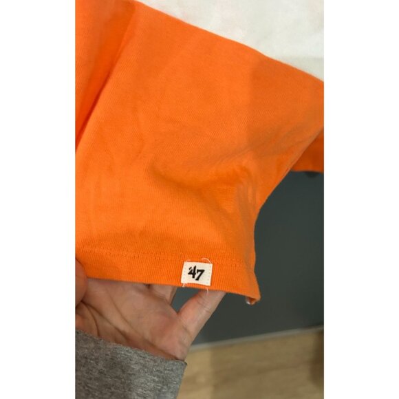 NWT '47 Brand Men's 2X Striped Rugby Shirt with Vintage Cleveland Browns Logo - Picture 4 of 6